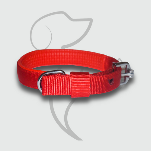 Red Comfort Padded Dog Collar